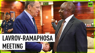 Lavrov meets with president Ramaphosa in South Africa