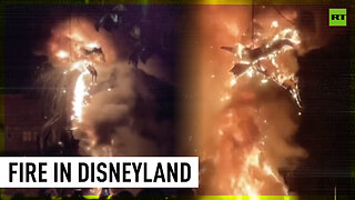 Fire breaks out during Disneyland show