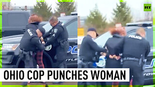 Officer placed on leave after punching woman in the face during arrest