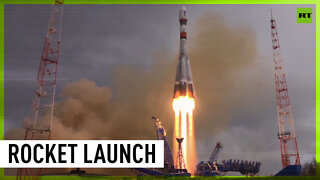 Soyuz rocket takes off into orbit