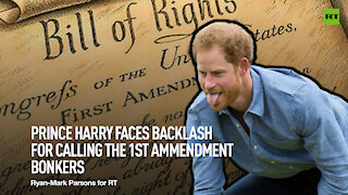 Prince Harry faces backlash for calling the 1st Amendment bonkers