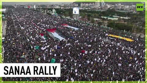 Mass protest in Sanaa held in support of Palestine