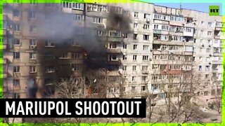 Fierce fighting tears through buildings in Mariupol
