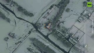 Russian UAV destroys Ukrainian military stronghold