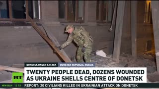 20 dead, dozens wounded in Ukrainian strike on Donetsk