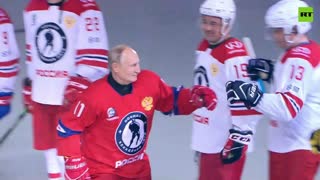 Putin takes part in Night Hockey League match