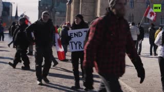 Ottawa’s Parliament Hill Packed with ‘Freedom Convoy’ Protesters for 2 Days Straight
