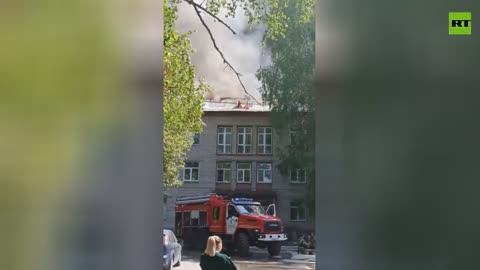 Huge blaze engulfs Novosibirsk hospital