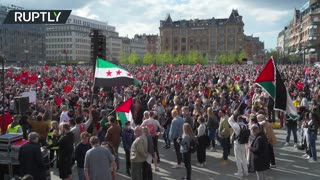 Activists rally against deportation of Syrian migrants in Copenhagen