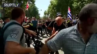 Dozens of journalists injured during anti-LGBT march in Tbilisi