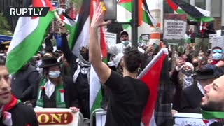 Scuffles erupt as pro-Palestine rally met by counter-protest in NYC