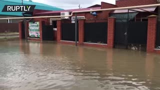 Heavy rains leave Russia’s Krasnodar Region flooded
