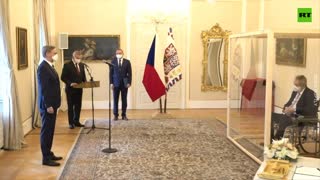 COVID-positive Czech president Zeman appoints Petr Fiala as new PM from inside glass box