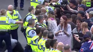 Dozens of Anti-Mandate Protesters Arrested Amid Clashes with New Zealand Police