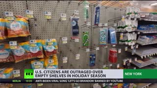 Empty shelves leave US citizens outraged