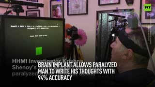 Brain implant allows paralyzed man to write his thoughts with 94% accuracy