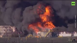 Explosion sparks massive fire at Illinois chemical plant
