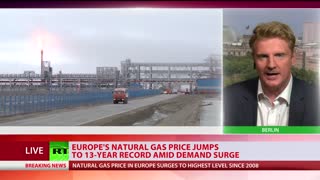 Europe’s gas price hit 13-year record