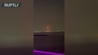 Large explosion caused by ship fire rocks Dubai
