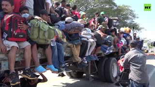Migrant caravan en route to US border BLOCKED by Mexico’s National Guard
