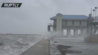 Hurricane Ida lands in Biloxi, Mississippi
