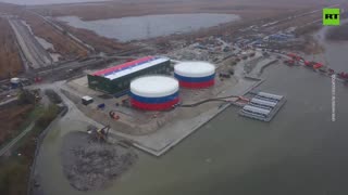 First pumping station for water pipeline to Donbass launches