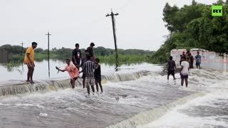 Severe rain turns India’s Tamil Nadu streets into rivers